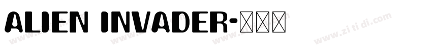Alien Invader字体转换